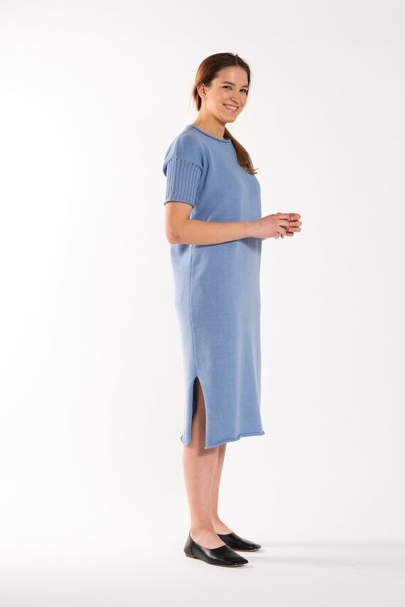 sage green knit dress Summer Knit dress in SAGE M / SAGE GREEN main image 1