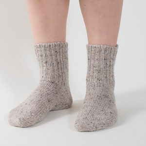 Knitted merino wool socks, Merino wool socks, Warm, variegated socks made in Lithuania image 1