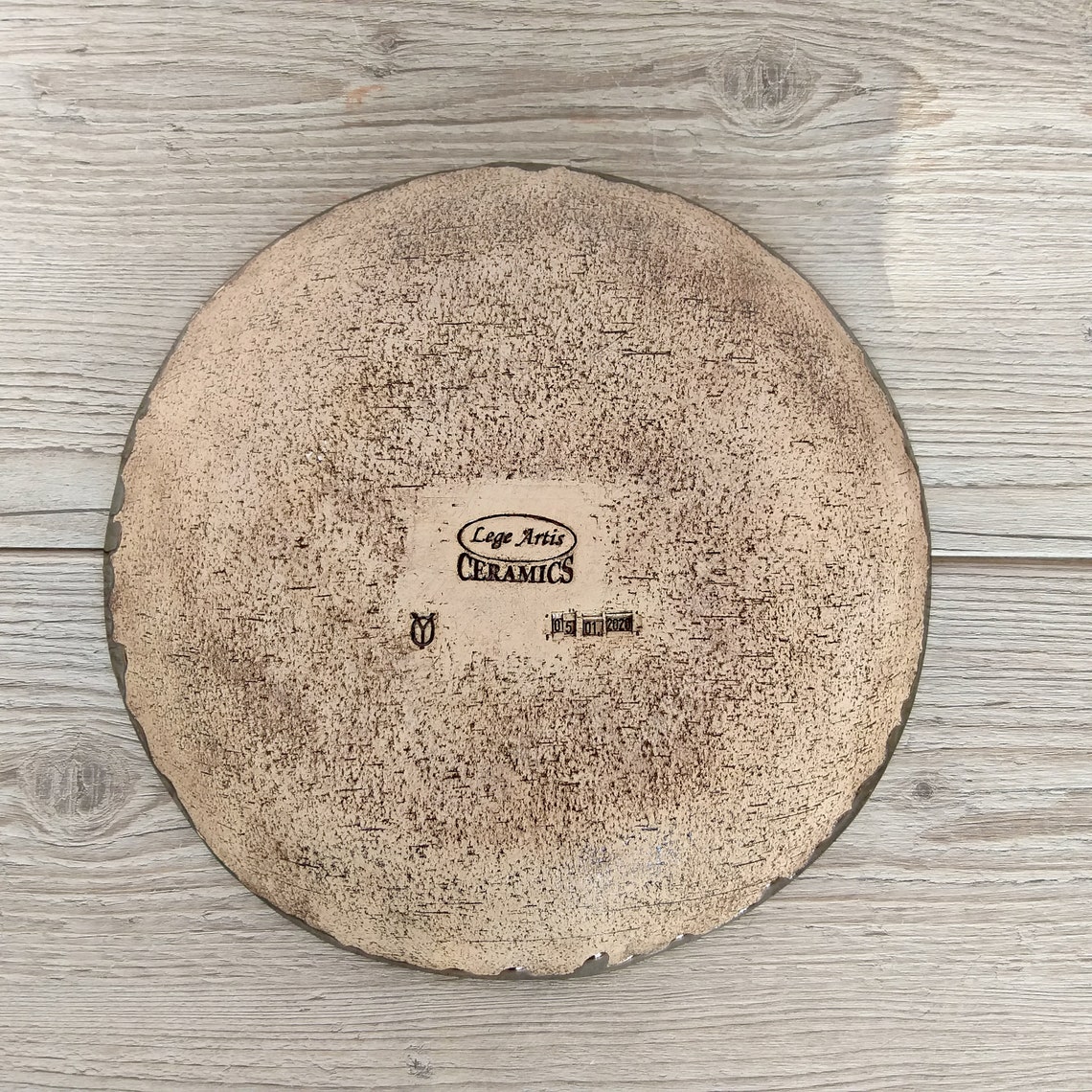 Beige Ceramic Serving Bowl 11.4 '. Handmade ceramic bowl Etsy