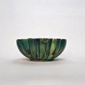 Green Ceramic Handmade Fruit Bowl / 10.6 Inch Salad Bowl / Serving Bowl / Kitchen Decor / Birthday Gift image 10