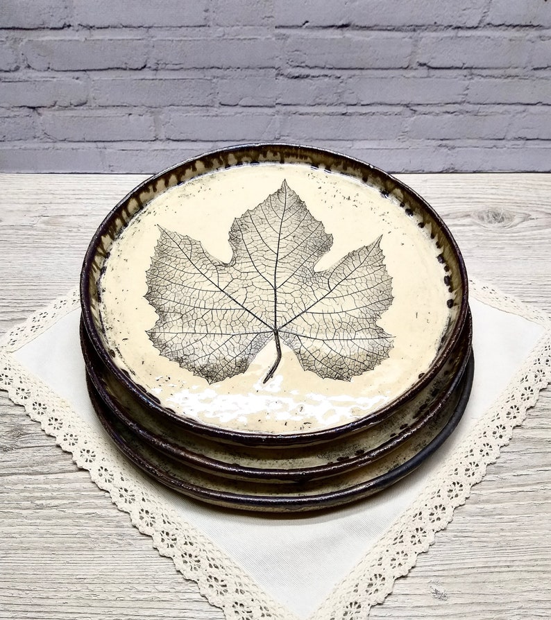 10.6 Ceramic Plate / Handmade Ceramic Serving Plate / Serving Etsy