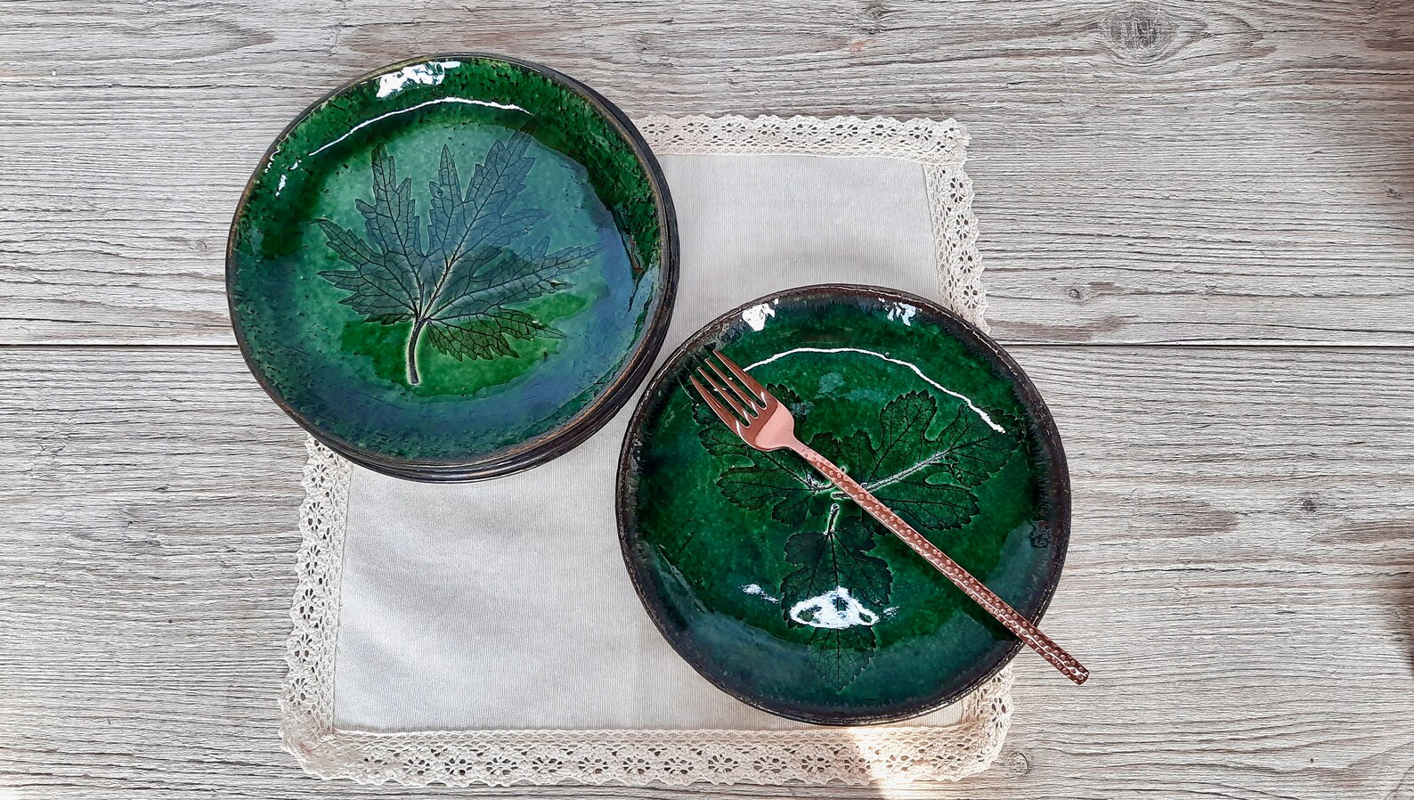 Ceramic Plates 8 '/handmade Green Plates for 346 Etsy