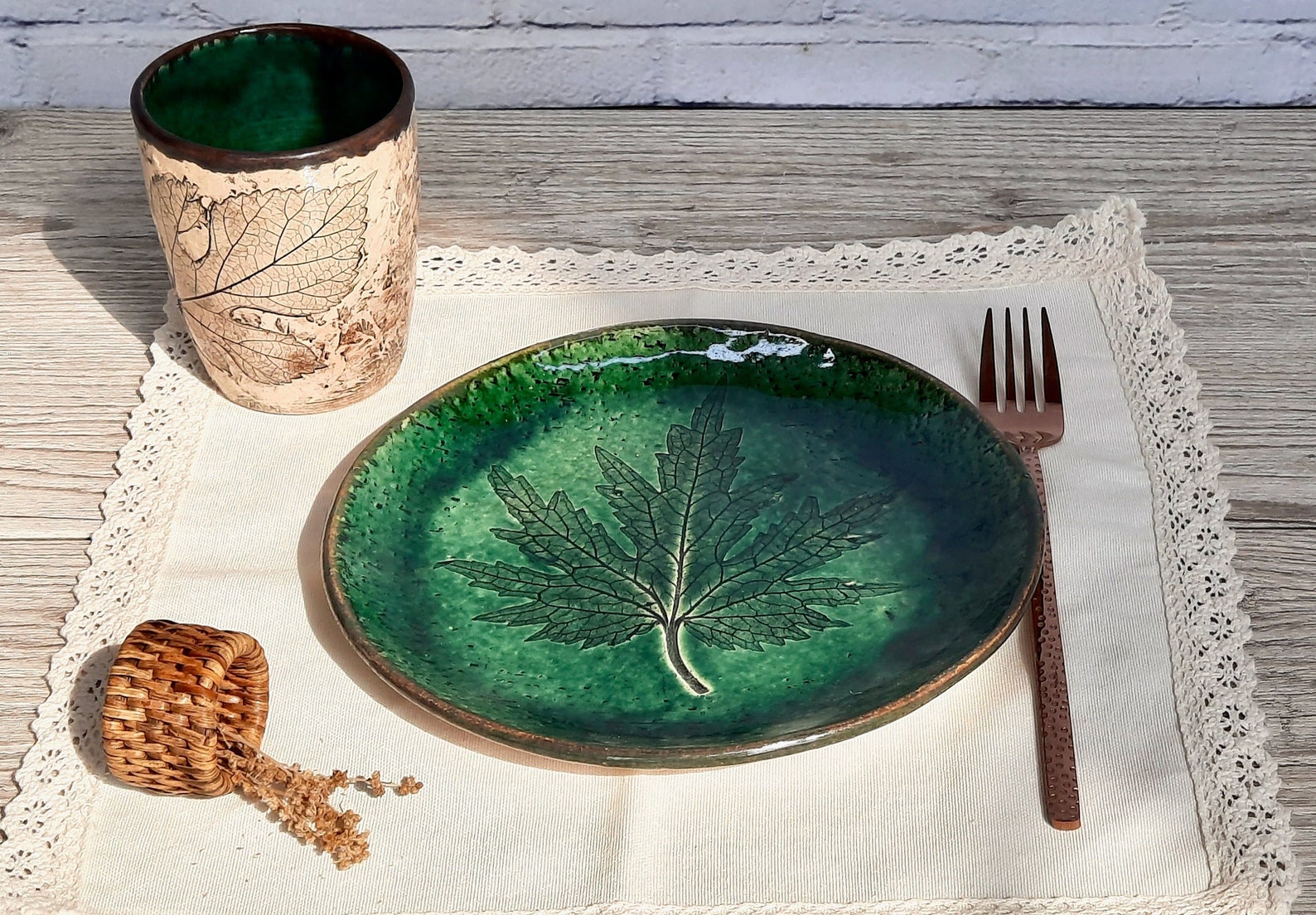 Ceramic Plates 8 '/handmade Green Plates for 346 Etsy