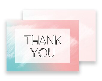 Thank You Cards Postcards Notes & Envelopes A6 Pack of Thankyou Cards Notes