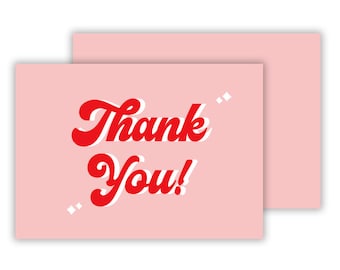 Thank You Cards Postcards Notes & Envelopes A6 Pack of Thankyou Cards Notes