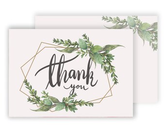 Boho Thank You Cards Postcards Notes & Envelopes A6 Pack of Thankyou Cards Notes