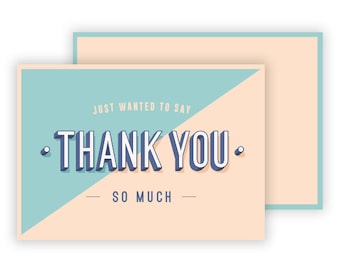 Thank You Cards Postcards Notes & Envelopes A6 Pack of Thankyou Cards Notes