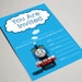 THOMAS the TANK ENGINE Invites Birthday Party Invitations Children Boys ...