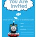 THOMAS the TANK ENGINE Invites Birthday Party Invitations Children Boys ...