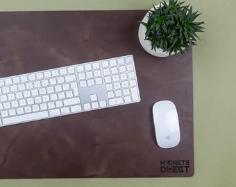 Personalised Recycled Bonded Leather Desk Mat – Engraved Company Logo & Corporate Gift