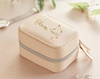 Custom Astrology Themed Portable Jewellery Case