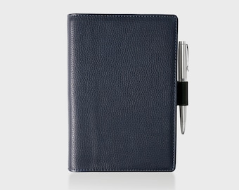 Personalised Premium Grainy Leather Diary Cover With Pen Holder