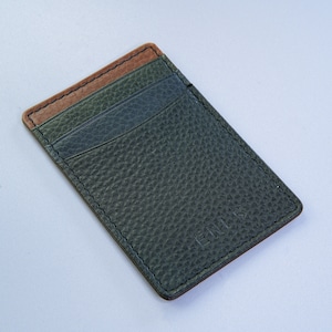 Porte-cartes personnalisé en cuir grainé adhésif pour téléphone