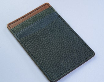 Personalised Leather Phone Card Holder, Stick On Wallet