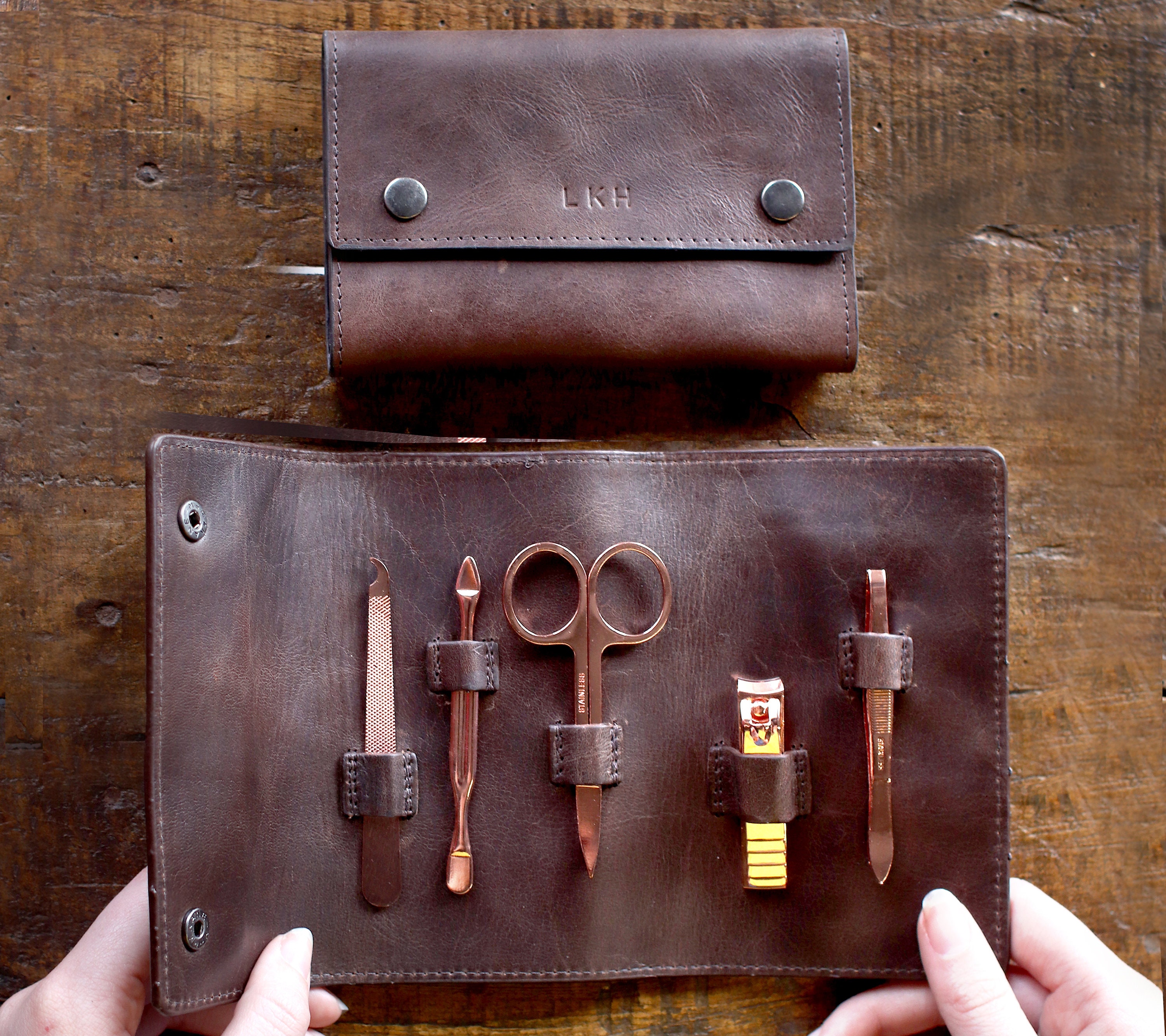 Ancien Coffret De Manucure Complet - Set D'outils Vintage Dans Sa Boîte D'origine