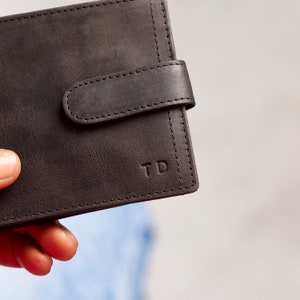 Cartera de cuero vintage y tarjetero / Regalo perfecto para el Día del Padre, un gran regalo para papá o abuelo imagen 5