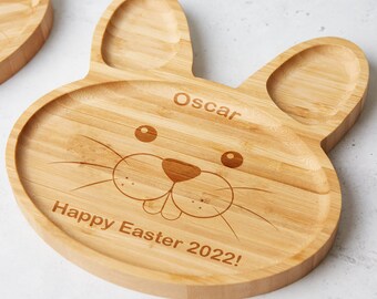 Personalised Kid's Easter Bunny Plate