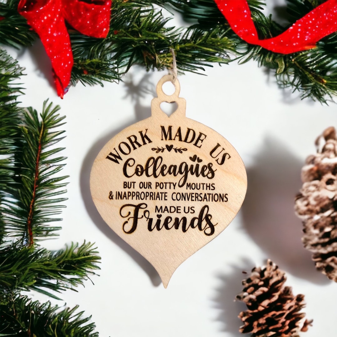 Coworker Ornament, Work Ornament, Staff Ornaments, Friend Ornament, Co