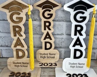 Titular de borla de graduación, regalo de graduación, titular de borla personalizado, colgador de borla de graduación personalizado, clase de 2023,