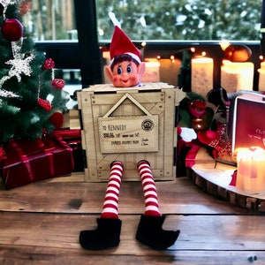Elf arrival box, Elf shipping box, elf box, elf arrival crate, elf prop, elf welcome prop, elf arrival prop, elf delivery crate
