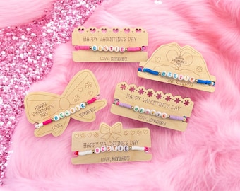 Pulseras de San Valentín, pulseras de San Valentín para la clase, pulseras de San Valentín de la amistad, pulseras de San Valentín para niños de clase, pulseras de San Valentín para niñas, pulseras de San Valentín para mejores amigas