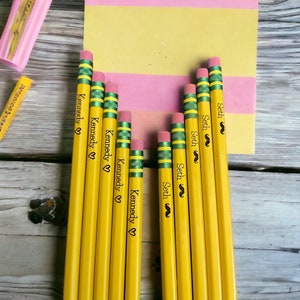 Personalized pencils, engraved pencils, children’s pencils, custom pencils,