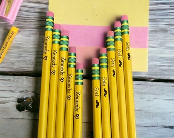 Personalized pencils, engraved pencils, children’s pencils, custom pencils,