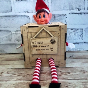 Elf Arrival Box, Elf Shipping Box, Elf Box, Elf Arrival Crate, Elf Prop ...