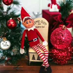 Naughty elf chair, time out elf chair, elf props, elf chair, time out chair for elf, elf furniture, elf shenanigans, elf accessories