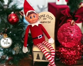 Naughty elf chair, time out elf chair, elf props, elf chair, time out chair for elf, elf furniture, elf shenanigans, elf accessories