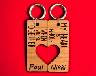 Juego de llaveros para parejas, regalos de aniversario, regalos para él, regalos para ella, regalo de boda, regalo de San Valentín