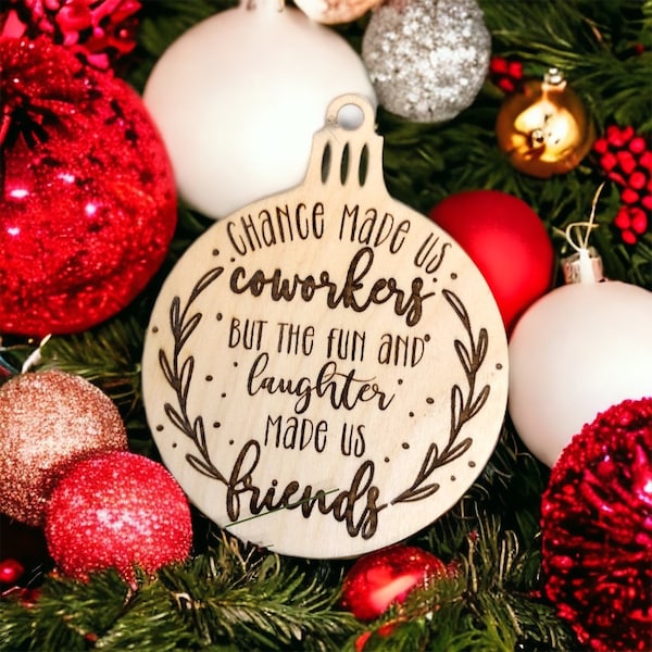 Coworker ornament, work ornament, staff ornaments, friend ornament, co-worker ornament, work friend ornament