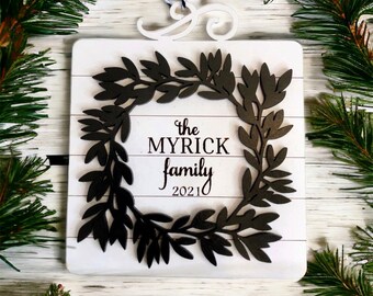 Family ornament, 2024 family ornament, 2024 ornament, Christmas ornaments, personalized ornaments, custom ornaments