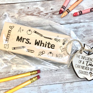 Personalized whiteboard eraser, personalized chalkboard eraser, back to school, teacher gifts, school supplies, classroom supplies