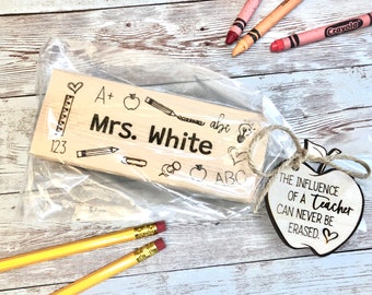 Borrador de pizarra personalizado, borrador de pizarra personalizado, regreso a clases, regalos para maestros, útiles escolares, útiles para el aula