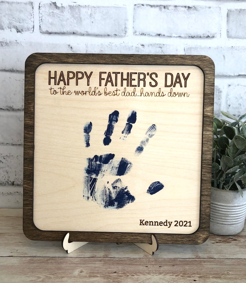 Father’s Day gift from child, handprint Fathers  Day gift, dad gifts, Fathers Day kids paint kit, Father’s Day gifts 