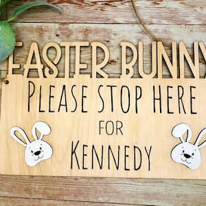Osterhase halt hier Schild, Osterhase Türschild, Osterhase Schild, Kinder Osterhase Schild, Osterhase Türschild