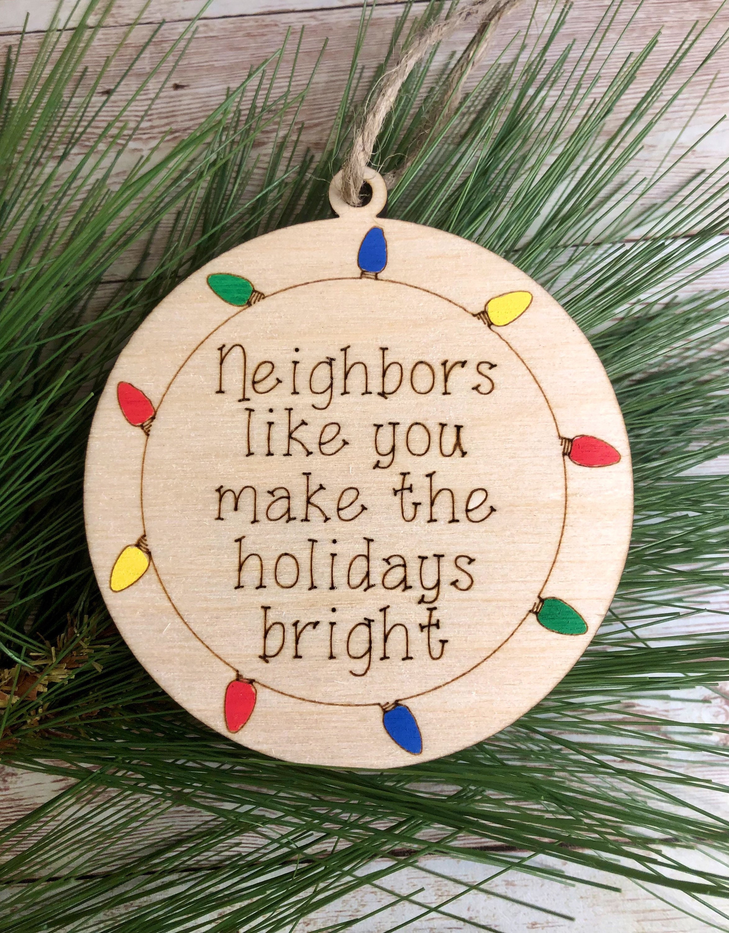 Neighbor ornament, friend ornament, friend Christmas ornaments, 2021  ornaments, neighbor hood Friend ornament, neighbor gifts