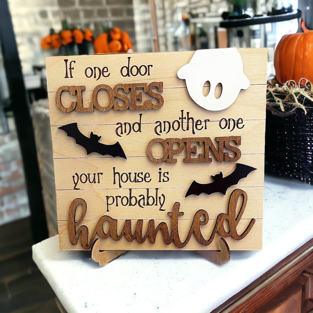 Funny Halloween Sign, Cute Halloween Sign, Halloween Entryway Sign