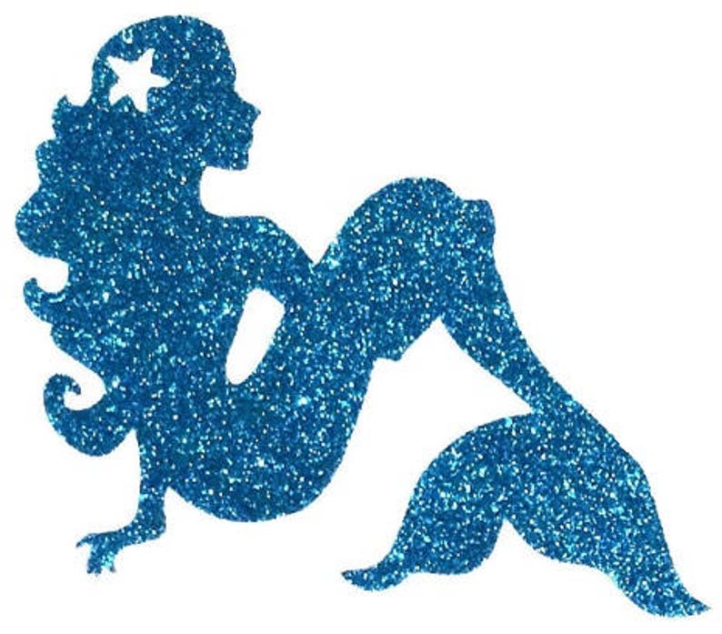 Diy MERMAID IRON ON Vinyl Applique Shirt Decal Tank Top Etsy