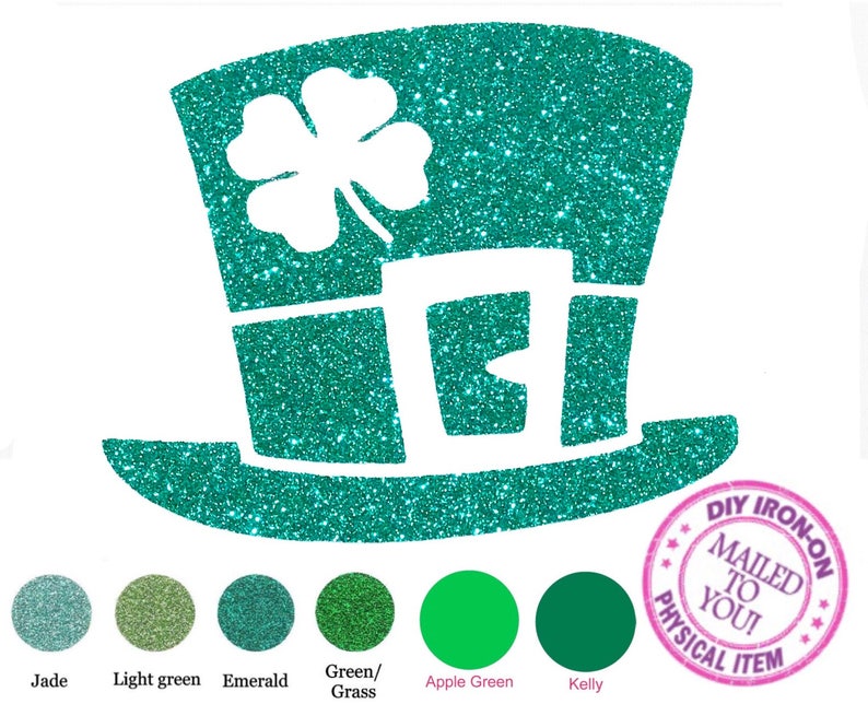 PATRICK/'S DAY Iron On Patch Holiday Clover ST
