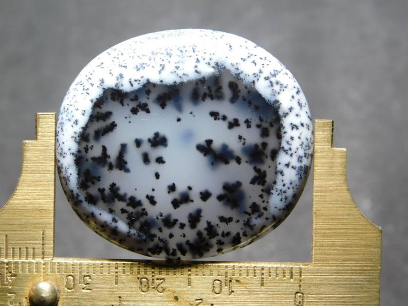 Awesome Dendritic Opal Loose Gemstone Excellent Cabochons Dendritic Agate One Side Flat Dendritic Agate Gemstone 50.35cts Rare 35x31x5 mm