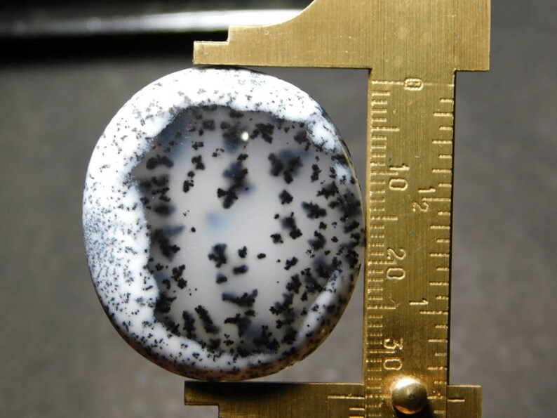 Awesome Dendritic Opal Loose Gemstone Excellent Cabochons Dendritic Agate One Side Flat Dendritic Agate Gemstone 50.35cts Rare 35x31x5 mm
