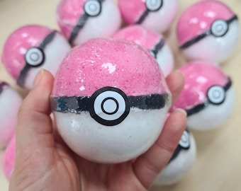 Pokeball Bath Bomb, Extra Large Bath Bombs for Kids with Surprise Toy