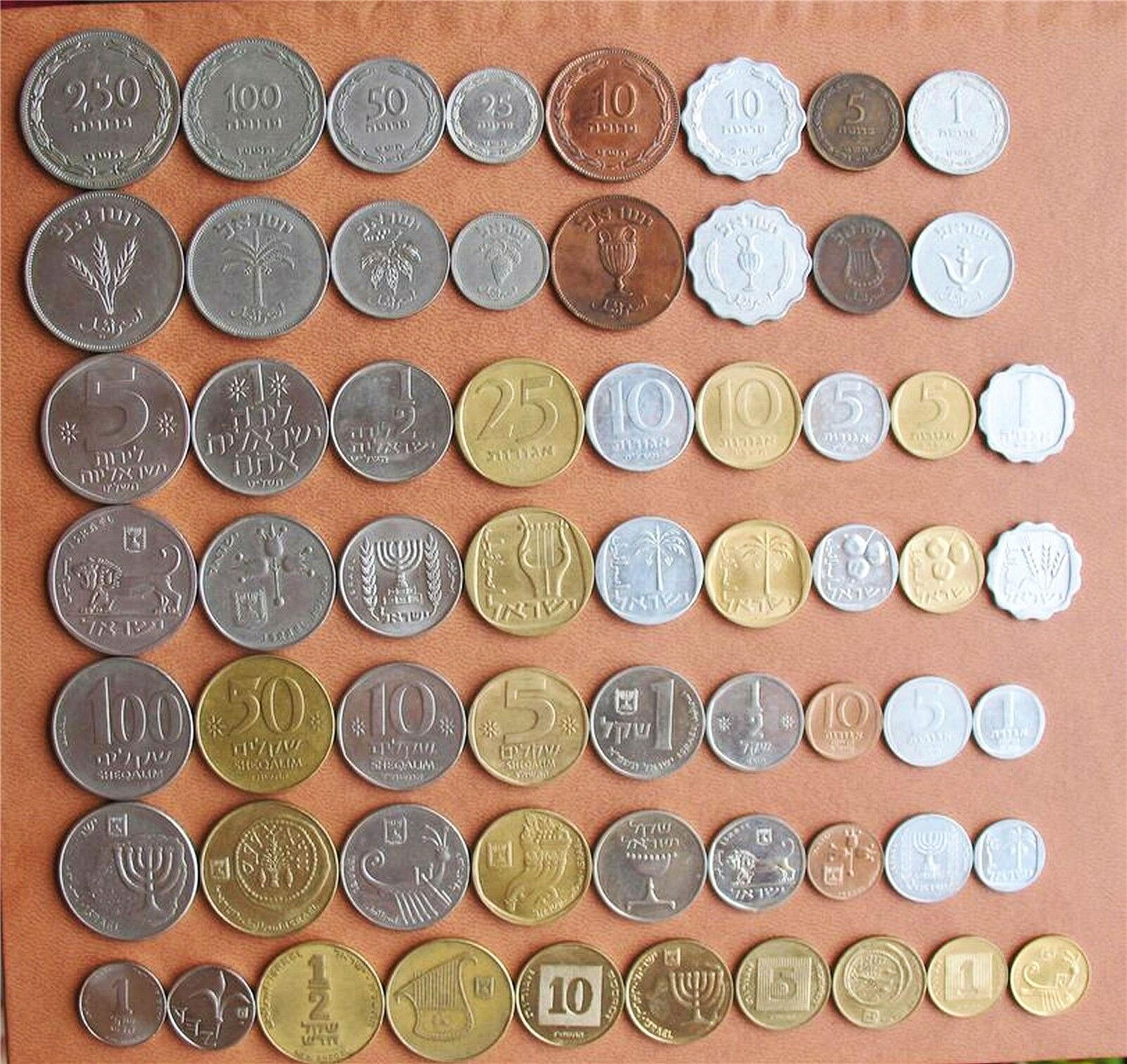 Complete Israel Coins Set Pruta, Lira, Old & New Sheqel - Lot of 31 Coins -  Etsy