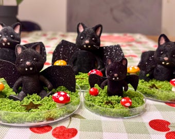 Sylvanian Families Custom Bat Cats Mossy Forest Figure Dioramas