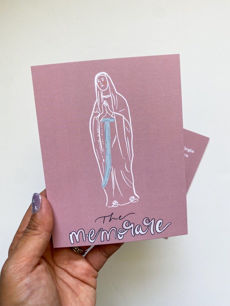 The Memorare Prayer / Prayer Card Etsy