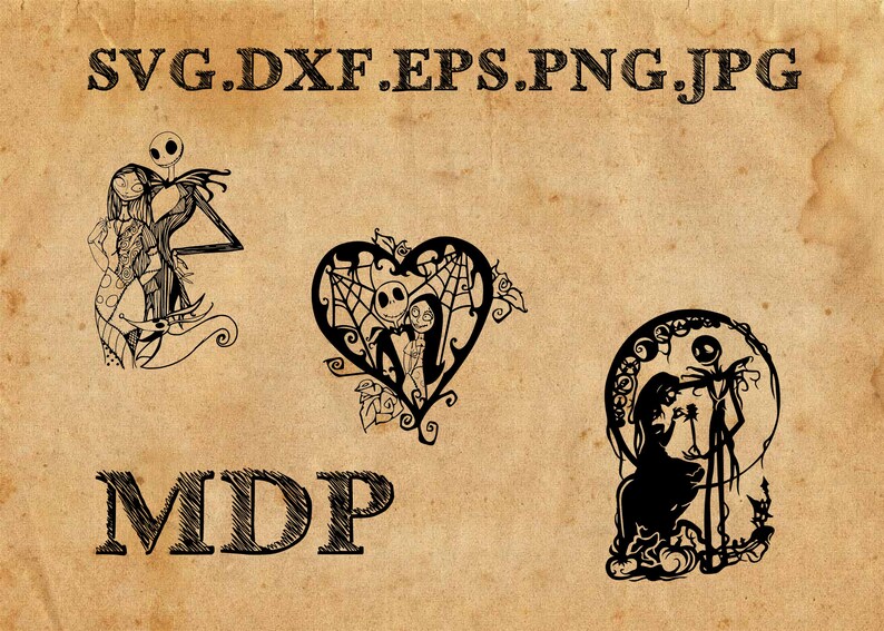 Download Free Instant Download Nightmare Before Christmas Svg Nightmare Etsy SVG DXF Cut File