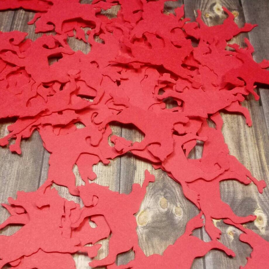 Red Cowboy Birthday Confetti