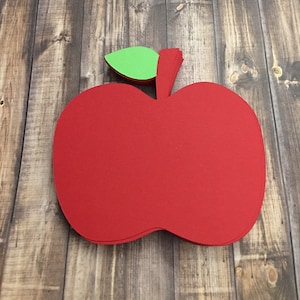 Fall Apple Die Cuts, Apple Shaped Die-Cut